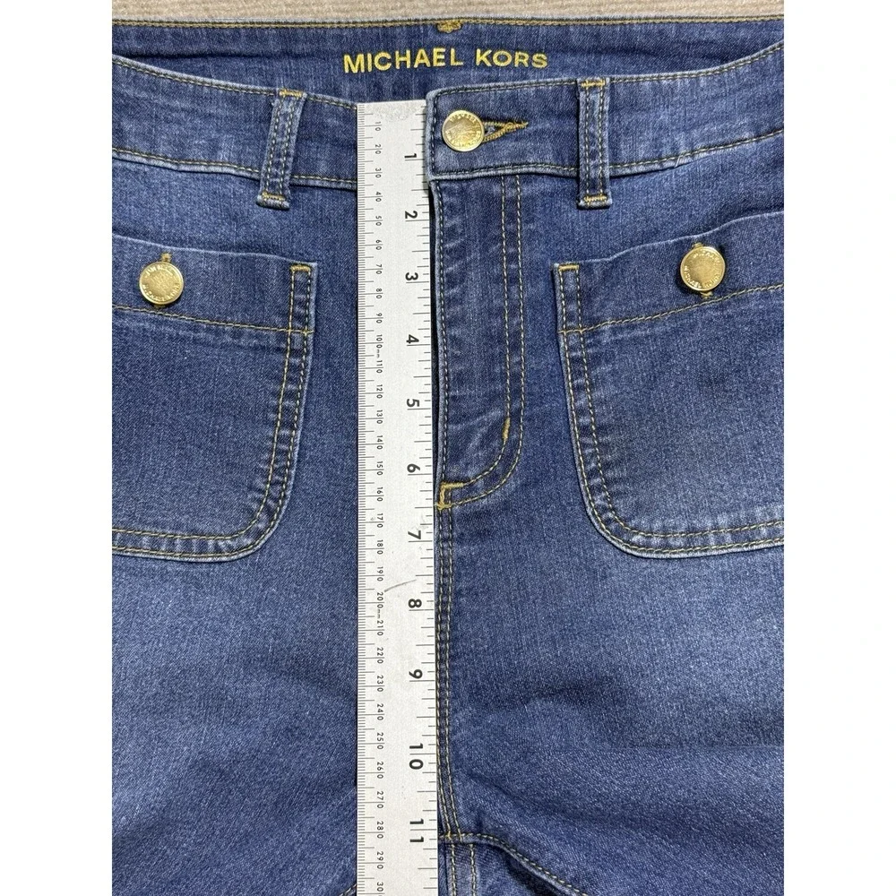 Michael Kors Selma High Rise Bootcut Jeans Size 6 Lapis‎ Blue Wash